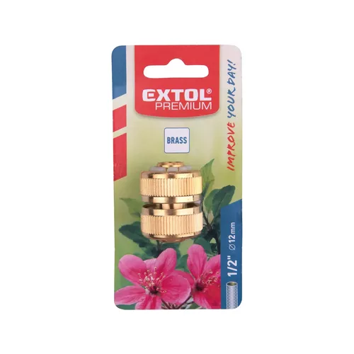 Spojka na hadici, 1/2", mosaz EXTOL PREMIUM 8876011