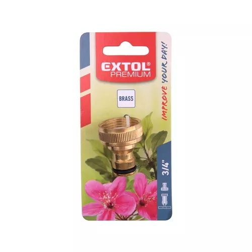 Konektor na kohoutek, 3/4", mosaz EXTOL PREMIUM 8876023