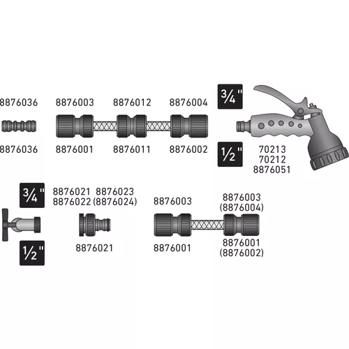 Adaptér vnější zavit, 3/4", mosaz EXTOL PREMIUM 8876031