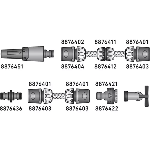 Rychlospojka na hadici, 1/2" EXTOL PREMIUM 8876401