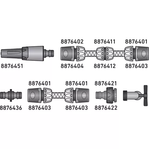 Rychlospojka na hadici, 3/4" EXTOL PREMIUM 8876403