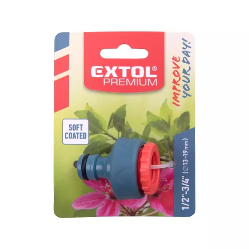 Konektor na kohoutek, 1/2"-3/4" EXTOL PREMIUM 8876421