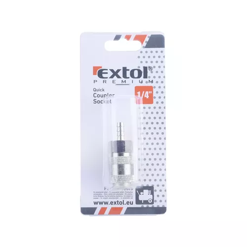 Rychlospojka vzduchová zásuvka pro hadici, 1/4" EXTOL PREMIUM 8865117