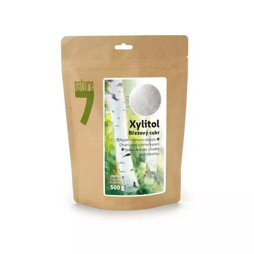 Xylitol cukr, 500g jemná krupice Nature7 570005