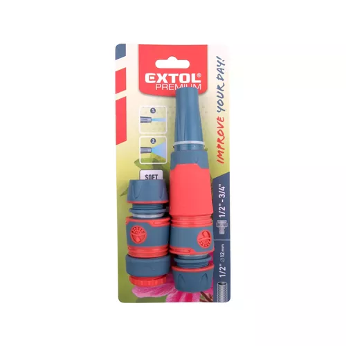 Hadicový set 4ks, pro 1/2" hadici EXTOL PREMIUM 8876490