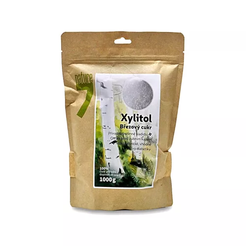 Xylitol cukr, 1000g jemná krupice Nature7 570006