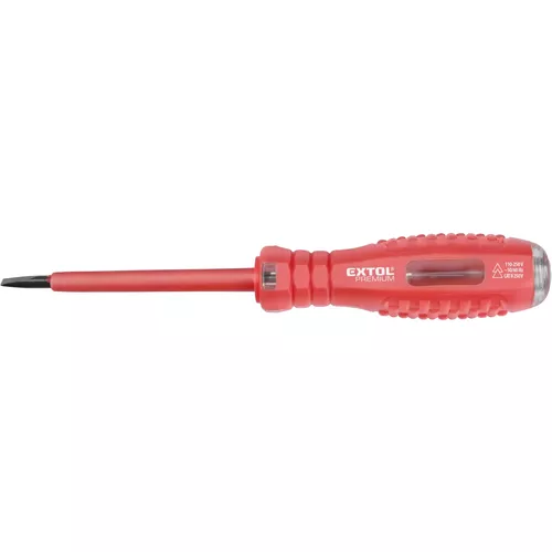 Zkoušečka napětí 110-250v, plochá (-), 160mm EXTOL PREMIUM 8831203