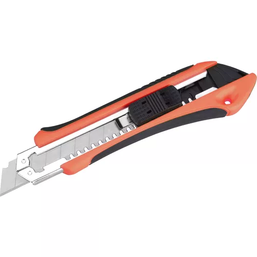 Nůž ulamovací s kovovou výstuhou a zásobníkem, 18mm auto-lock EXTOL PREMIUM 8855023