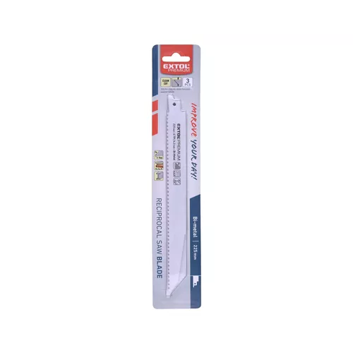 Plátky do pily ocasky 3ks, 225x22x1,6mm, bi-metal EXTOL PREMIUM 8806202