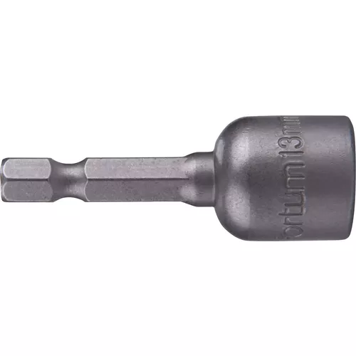 Klíč nástrčný magnetický 1/4" stopka, 13x48mm, crv FORTUM 4741613