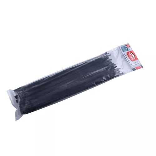 Pásky stahovací na kabely extra, černé, 370x7,6mm, 50ks, nylon pa66 EXTOL PREMIUM 8856238