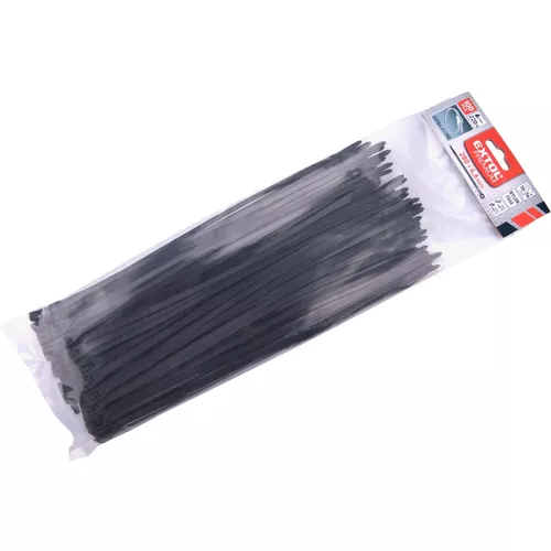 Pásky stahovací na kabely extra, černé, 280x4,6mm, 100ks, nylon pa66 EXTOL PREMIUM 8856234