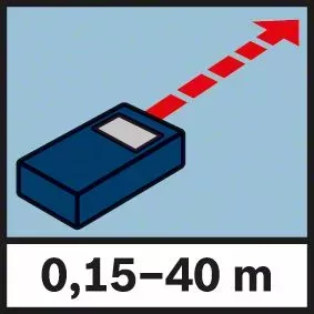 Laserový měřič vzdálenosti GLM 40 BOSCH 0601072900