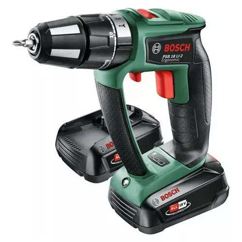 Akumulátorový dvourychlostní kombinovaný šroubovák PSB 18 LI-2 Ergonomic BOSCH 06039B0301