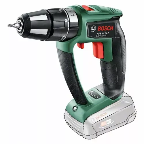 Akumulátorový dvourychlostní kombinovaný šroubovák PSB 18 LI-2 Ergonomic BOSCH 06039B0302