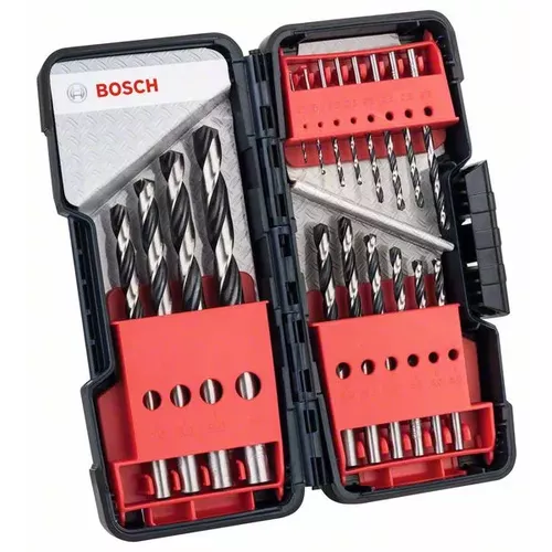 Sada spirálových vrtáků HSS PointTeQ, ToughBox 1–10 mm, 18 kusů BOSCH 2608577350