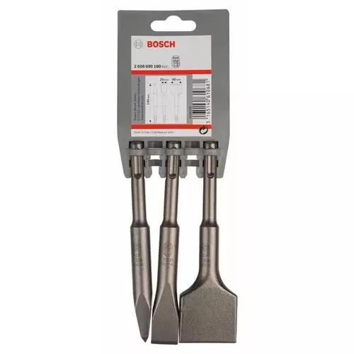 3dílná sada krátkých sekáčů SDS plus 0/20/40 mm  BOSCH 2608690180