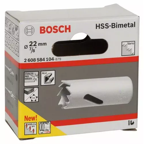 Děrovka HSS-bimetal pro standardní adaptér BOSCH 2608584104