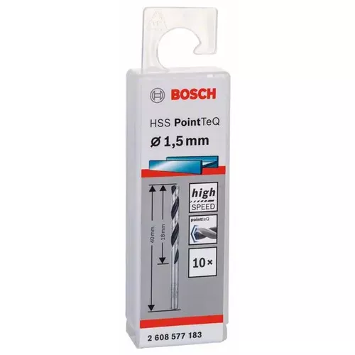 Spirálový vrták HSS PointTeQ 1,5 mm  BOSCH 2608577183