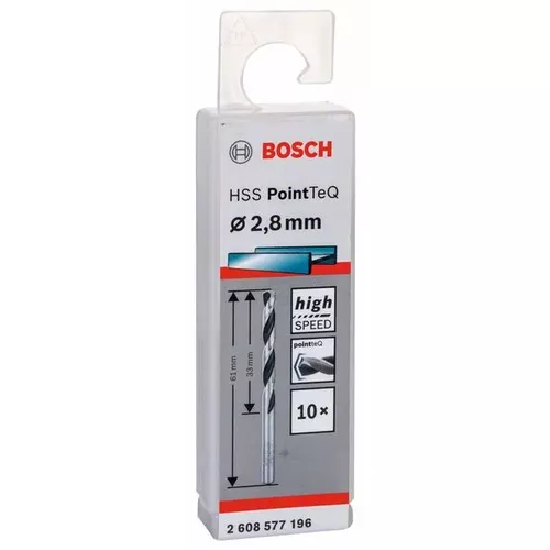 Spirálový vrták HSS PointTeQ 2,8 mm  BOSCH 2608577196