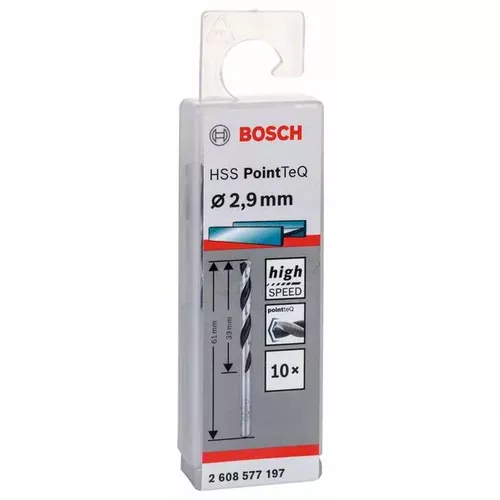 Spirálový vrták HSS PointTeQ 2,9 mm  BOSCH 2608577197