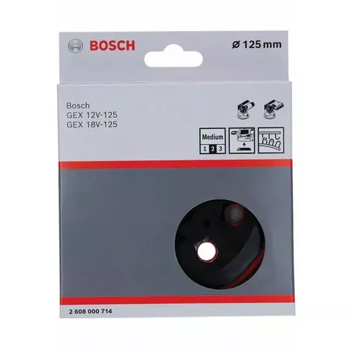 brusná deska, 8 otvorů, 125 mm, střední BOSCH 2608000714