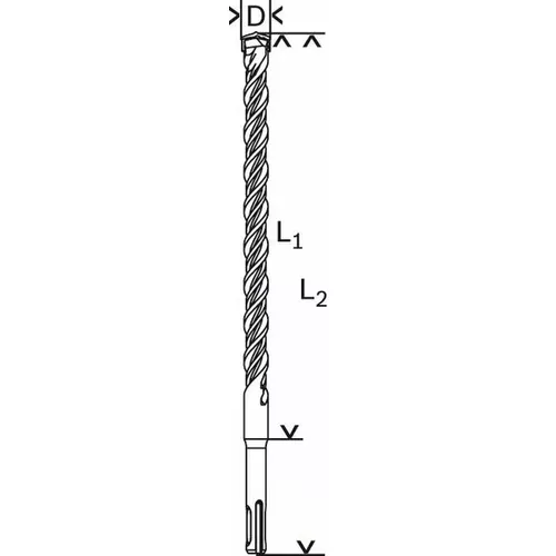 Vrták do kladiv SDS plus-5 BOSCH 2608596115