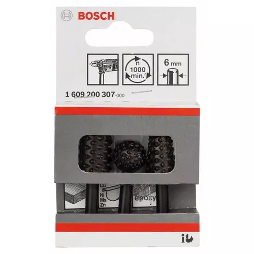 Sada ručně vedených fréz 16 mm, 3 kusy BOSCH 1609200307