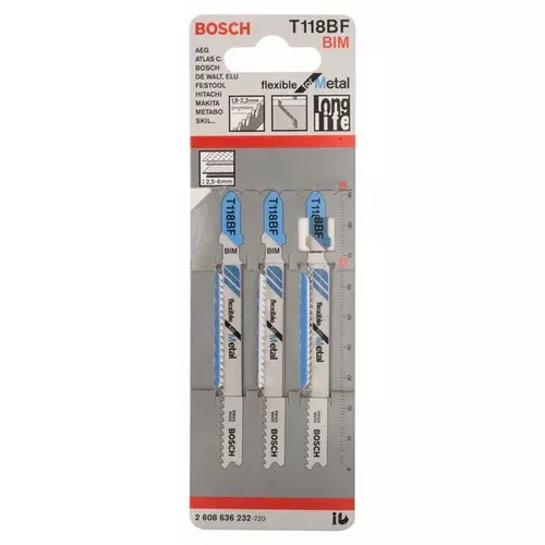 Pilový plátek do kmitací pilky T 118 BF  BOSCH 2608636232