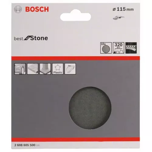 10dílná sada brusných papírů F355 BOSCH 2608605500