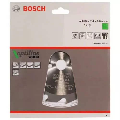 Pilový kotouč Optiline Wood BOSCH 2608641169