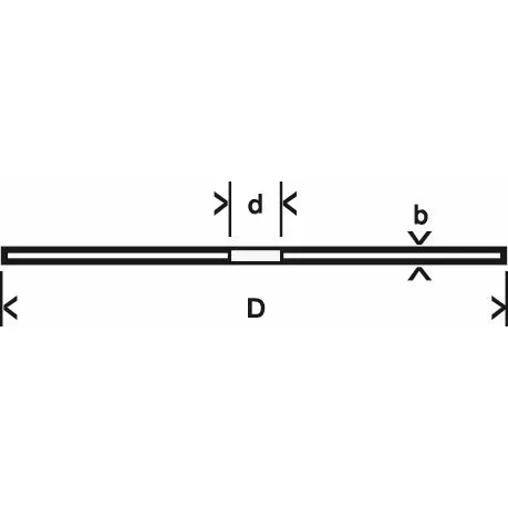 Plochý řezný kotouč Standard for Inox systému X-LOCK 115×1×22,23 mm  BOSCH 2608619261