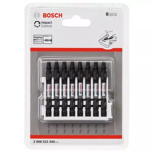 Sada šroubovacích bitů Impact Control, 8 ks BOSCH 2608522340