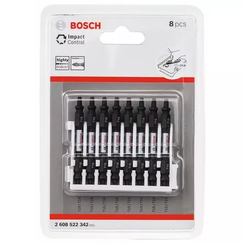 Sada šroubovacích bitů Impact Control, 8 ks BOSCH 2608522342