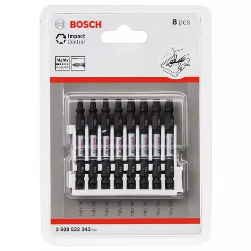 Sada šroubovacích bitů Impact Control, 8 ks BOSCH 2608522343