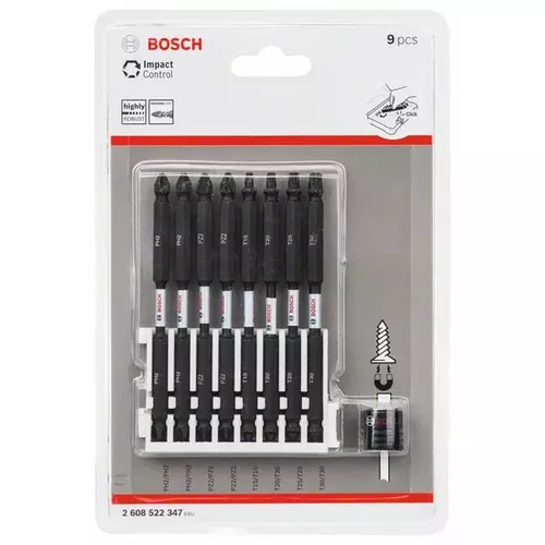 Sada šroubovacích bitů Impact Control, 9 ks BOSCH 2608522347