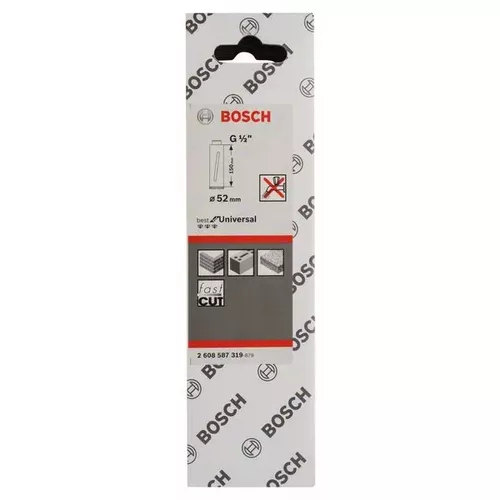 Diamantová vrtací korunka pro vrtání za sucha G 1/2" BOSCH 2608587319