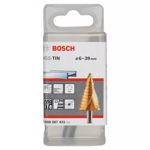 Stupňovité vrtáky HSS-TiN  BOSCH 2608587431