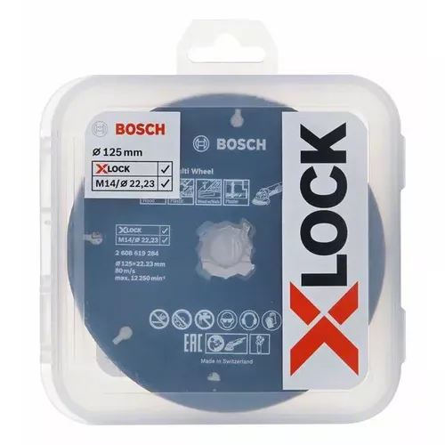 Sada řezných a lamelových kotoučů X-LOCK CMW, 125 mm  BOSCH 2608619374