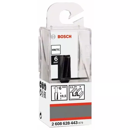 Drážkovací fréza, 6 mm, D1 12,7 mm, L 19,6 mm, G 51 mm BOSCH 2608628443