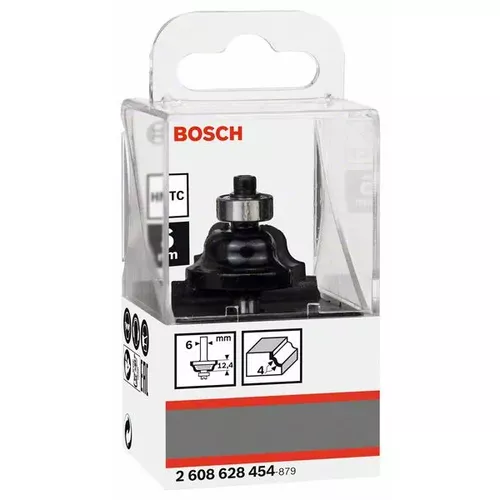 Profilová fréza se stopkou 6 mm, R1 4 mm, D1 28,6 mm, B 8 mm, L 12,4 mm, G 54 mm BOSCH 2608628454