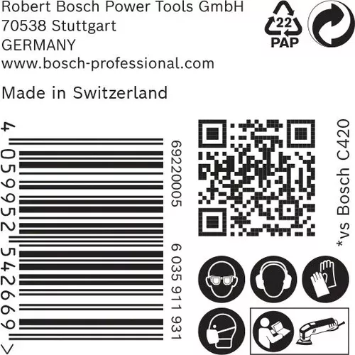 Brusné papíry pro delta brusky EXPERT C470 93 mm, P80, 50 ks BOSCH 2608900928