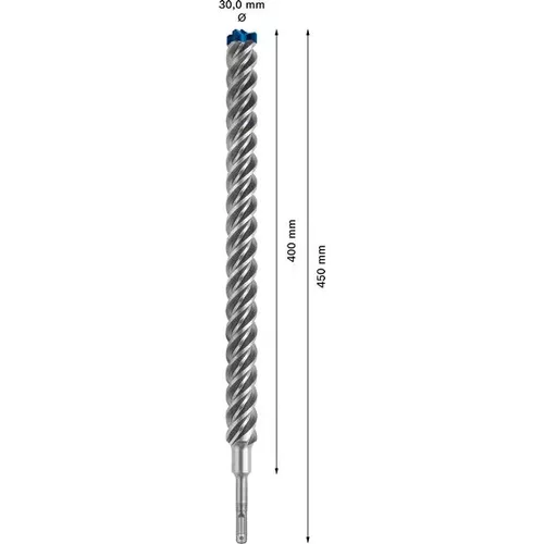 Vrták do kladiv EXPERT SDS plus-7X, 30 × 400 × 450 mm BOSCH 2608900155