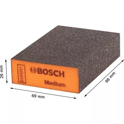 Brusné houby EXPERT S471 Standard 97 × 69 × 26 mm, Medium, BOSCH 2608901177