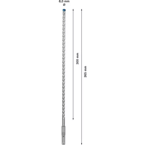Vrták do kladiv EXPERT SDS plus-7X, 8 × 300 × 365 mm BOSCH 2608900092