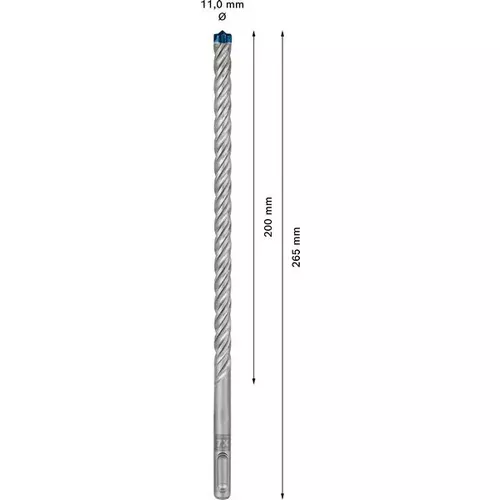 Vrták do kladiv EXPERT SDS plus-7X, 11 × 200 × 265 mm BOSCH 2608900107