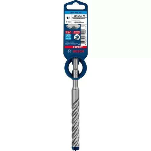 Vrták do kladiv EXPERT SDS plus-7X, 15 × 100 × 165 mm BOSCH 2608900127