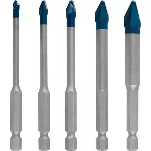 5dílná sada vrtáků do dlažby EXPERT HEX-9 HardCeramic 4/5/6/8/10 mm BOSCH 2608900597