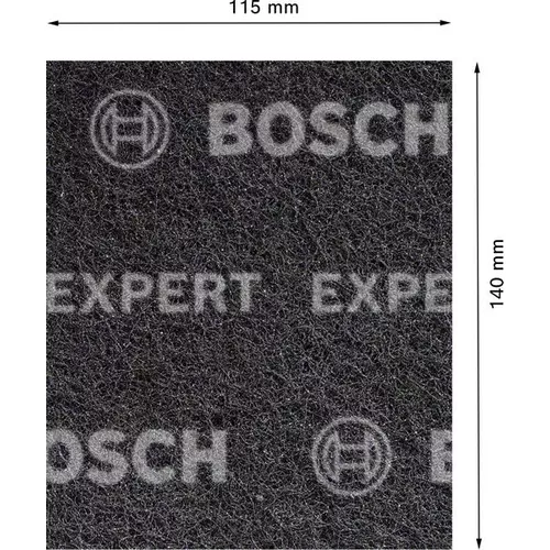 Archy brusného rouna pro ruční broušení EXPERT N880 115 × 140 mm, Medium S, 2 ks BOSCH 2608901219