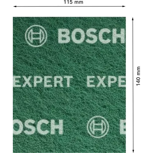 Arch brusného rouna EXPERT N880 pro ruční broušení 115 × 140 mm, General Purpose XS, 2 ks BOSCH 2608901221